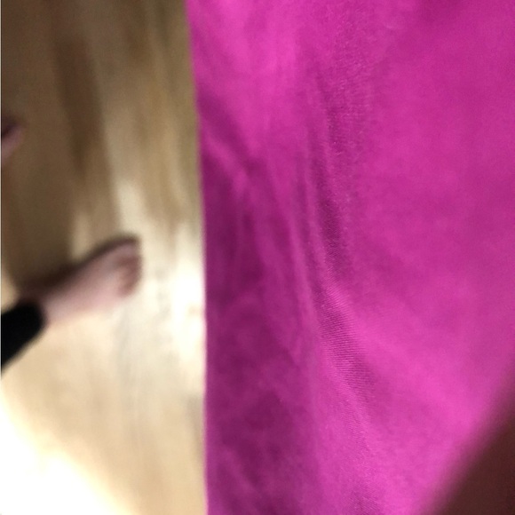 Lands End Magenta Purple Parka Jacket Coat Small Women’s Long Zipper Button - Picture 5 of 13